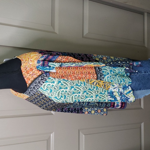 NWT Multiples Colorful Patchwork Women's Top Size Small - Picture 4 of 8